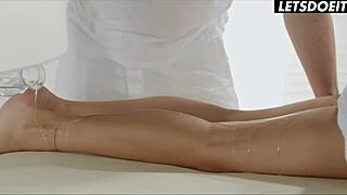 an erotic massage leads to anal sex for teen liya silver, her big natural tits bouncing in passionate spooning