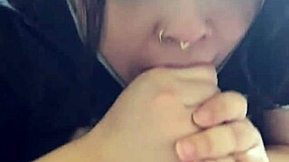 Tits Out Pov Blowjob With Brunette Amateur Deepthroat And Cumshot