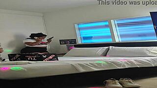 Mature latina whore bends over for deepthroat and rimjob from young amateur in homemade cheating scene