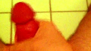 Toilet wanking session