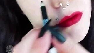 What's Behind The Scenes With This Hot Brunette?