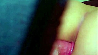 Horny latina milf left alone in hotel room with young man