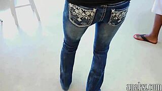 Sexy Brunette Girlfriend Explores Anal Sex In Studio Setting