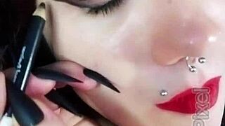 What's Behind The Scenes With This Hot Brunette?