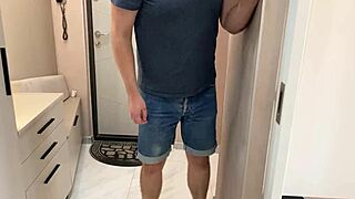 Sassy guy passionately fucks busty russian milf with his massive cock, including deepthroat and creampie