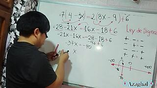 Student Solves Anal Equation With Teacher In 3D!