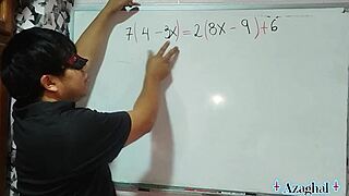 Student Solves Anal Equation With Teacher In 3D!