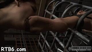 Tied Chick Punished Hard By Master