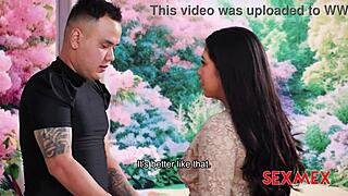 elizabeth marquez seduces horny customer