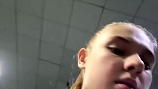 extreme squirting in the gym