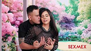 elizabeth marquez seduces horny customer