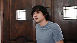 Mylfex: Lucky Boy Visits Friend But Catches Milf In Bathroom Shower