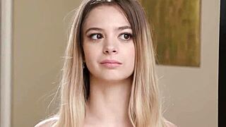 Petite Small-Titted Teen Blondie Molly Little Surprised On Big Black Cock