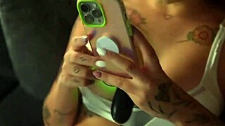 beautiful ebony britanny taylor finds her bestfriend jerking off in the living room hot interracial girls sex