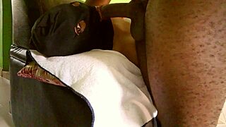 Back shots or nay? The curvy ebony gets doggystyle fucking with cum on ass! 😏