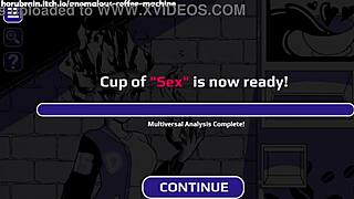 Immortal fire girl gives erotic footjob