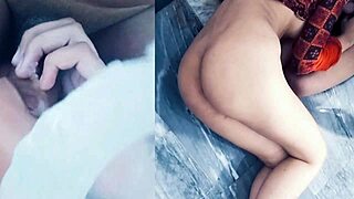 He intensely puts his penis in her mouth and fucks her hard until he cums