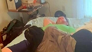 Passionate ebony neighbor visits for intense homemade fucking session