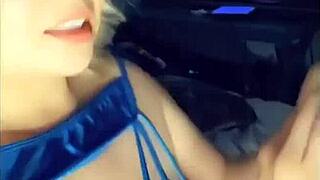 during quarantine, a mature woman relaxes by sucking a big cock at home in her homemade setup