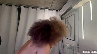 Brazilian Mulata's Big Ass Teased And Fucked In Motel Bathtub