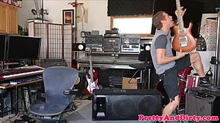 busty babe sit on guys cock after blowjob