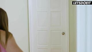 tiffany watson is joined by roommates theodora day and laney grey for raunchy threesome fun