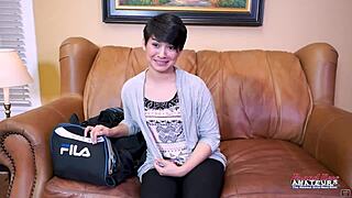 skinny brunette jae scott rides cock in deep positions