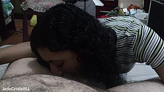 Jade pleases her husband to fuck the neighbor.