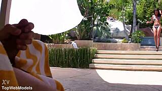 Neela Sky Cute Petite Indian Girl Huge Cock Pov Blowjob and Huge Cum Facial