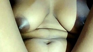 Tits show off with panties on