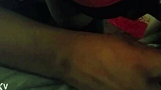 busty redbone gives good head to big black cock