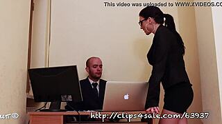 Secretary Blackmailed in Office Roleplay