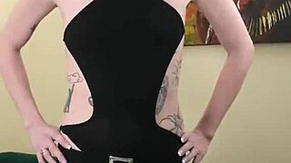 kit summers part 3 in the little black bodysuit and gothic miniskirt