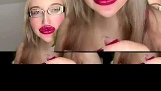 The Bigger The Better For Huge Kinky Fetish Lipstick Kissing