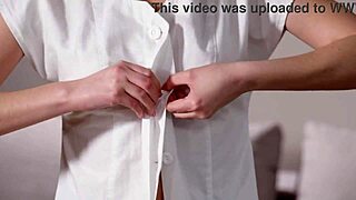 naughty nurse rebecca volpetti seduces married boss into dping with patient.