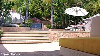 Neela Sky Cute Petite Indian Girl Huge Cock Pov Blowjob and Huge Cum Facial