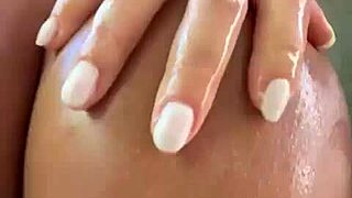 Beautiful Blonde Latina With Big Tits And Ass Fingering Herself