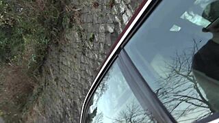 Japanese milf has outdoor sex with huge tits