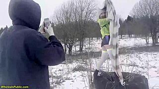 My horny girlfriend get's deep fuck'd in public!