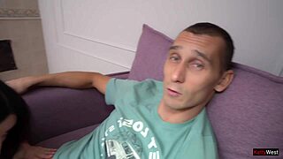 Friend Satisfies Horny Slut Wife