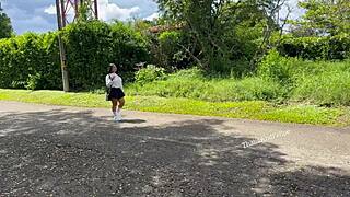 University girl easily gives in fucks and cheats on long-distance boyfriend with stranger