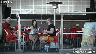 Only3x Only Gold Digger Brings You - Flirtatious Frida Sante Fucking At The Villas Rooftop - 10 With Public Cum On Face