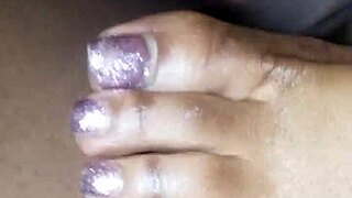 Toes and feet in a playful interaction