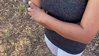 indian desi big ass beautiful girl fucked by big indian dick when she was alone in jungle.