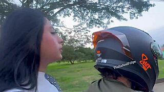 University girl easily gives in fucks and cheats on long-distance boyfriend with stranger