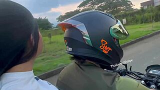 University girl easily gives in fucks and cheats on long-distance boyfriend with stranger