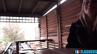 british lassie wants to be seen flashing on streets