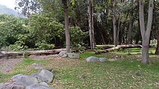 Sex in Countryside - Teasing the Biggest Whore on Estate