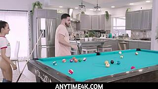 Teen Freya Von Doom Fucked On Pool Table