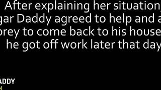 An innocent 18yo ukrainian teen meets a muscular daddy for a casual chat.